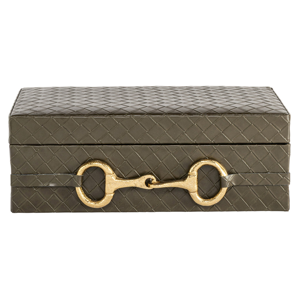 Boîte de rangement Blade olive large