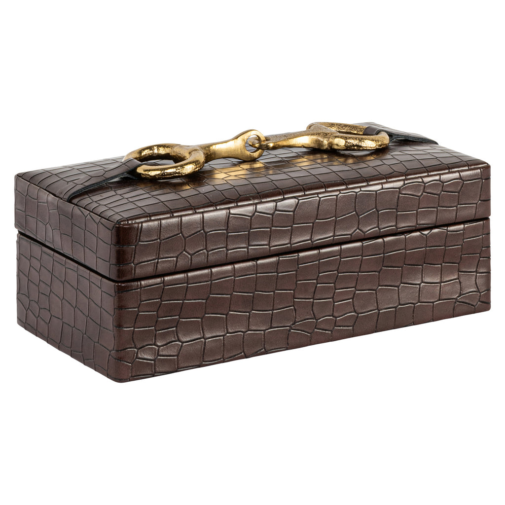 Boîte de rangement Rex dark brown small