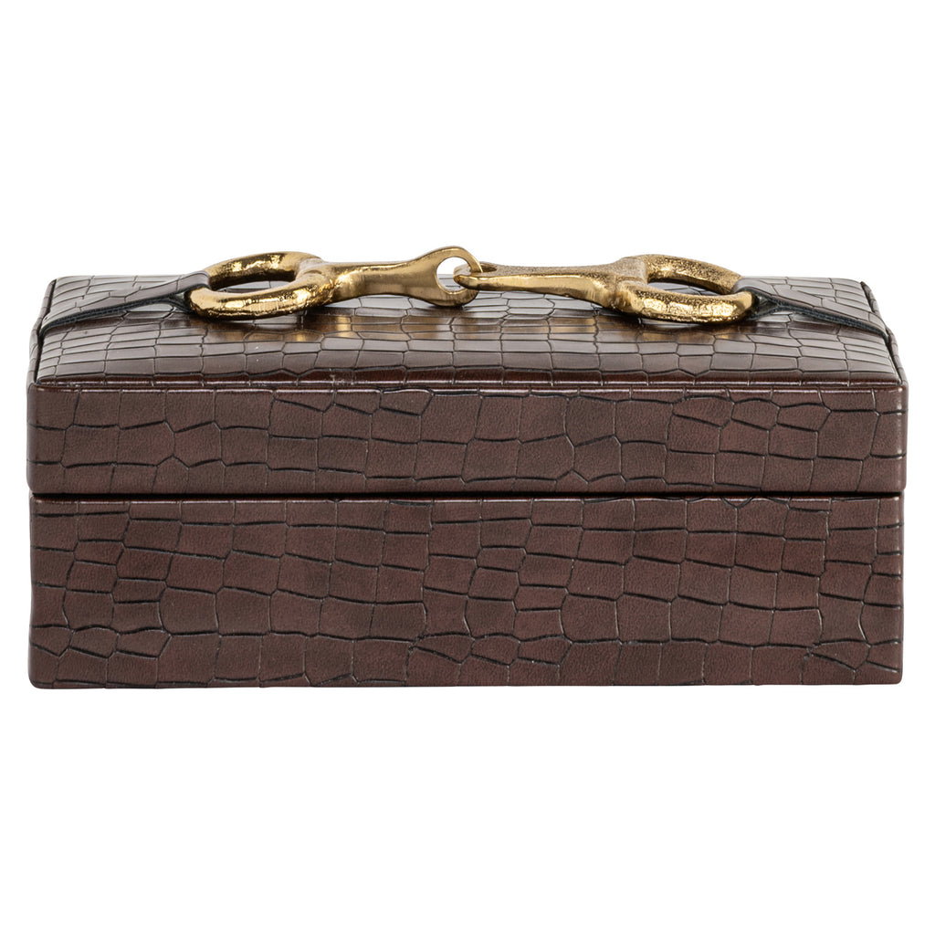 Boîte de rangement Rex dark brown small