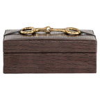 Boîte de rangement Rex dark brown small