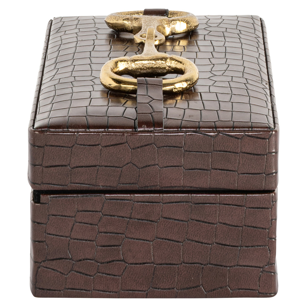 Boîte de rangement Rex dark brown small