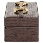 Boîte de rangement Rex dark brown small