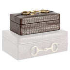 Boîte de rangement Rex dark brown small