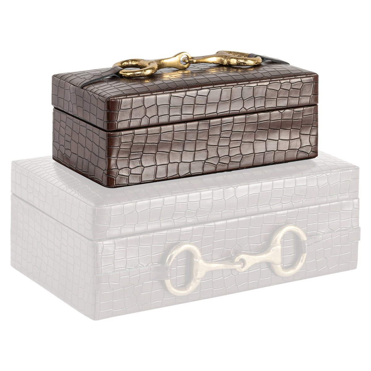 Boîte de rangement Rex dark brown small