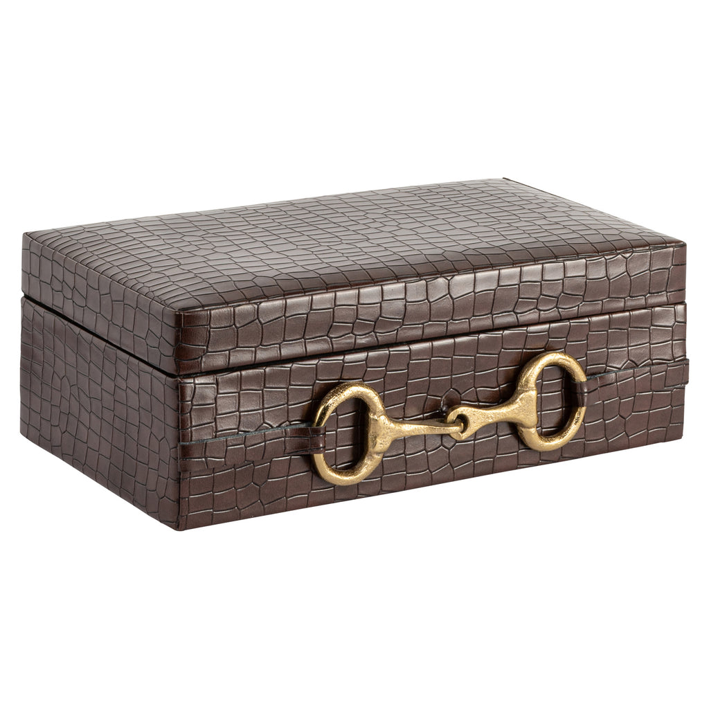 Boîte de rangement Rex dark brown large