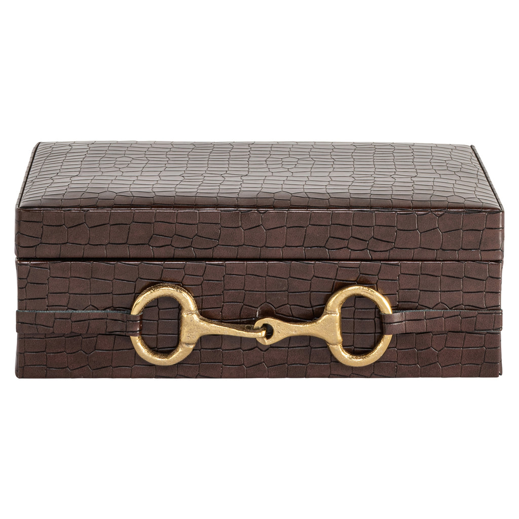 Boîte de rangement Rex dark brown large