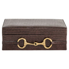 Boîte de rangement Rex dark brown large