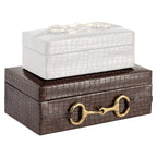 Boîte de rangement Rex dark brown large
