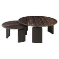 Table basse Menton burgundy (Set of 2)