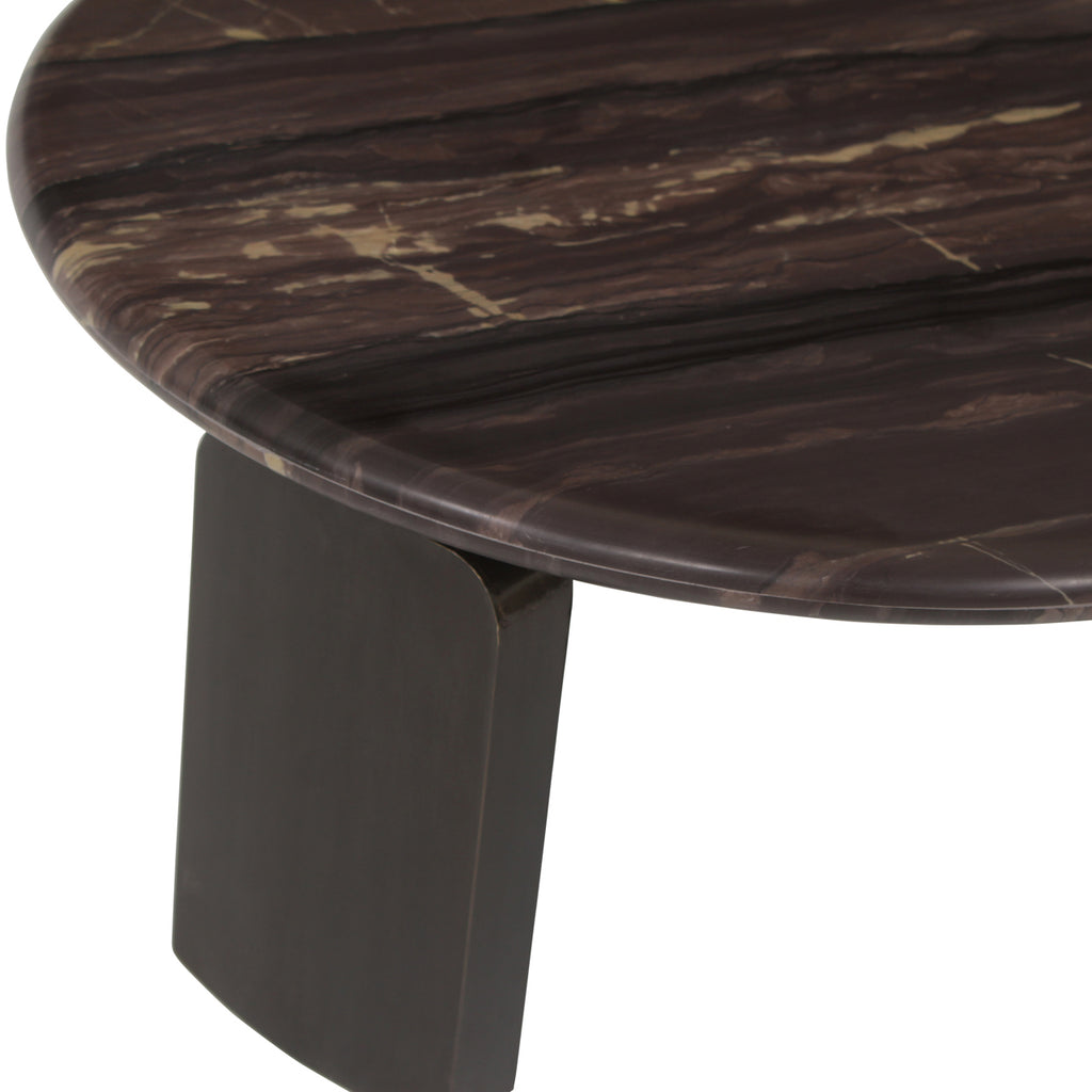 Table basse Menton burgundy (Set of 2)