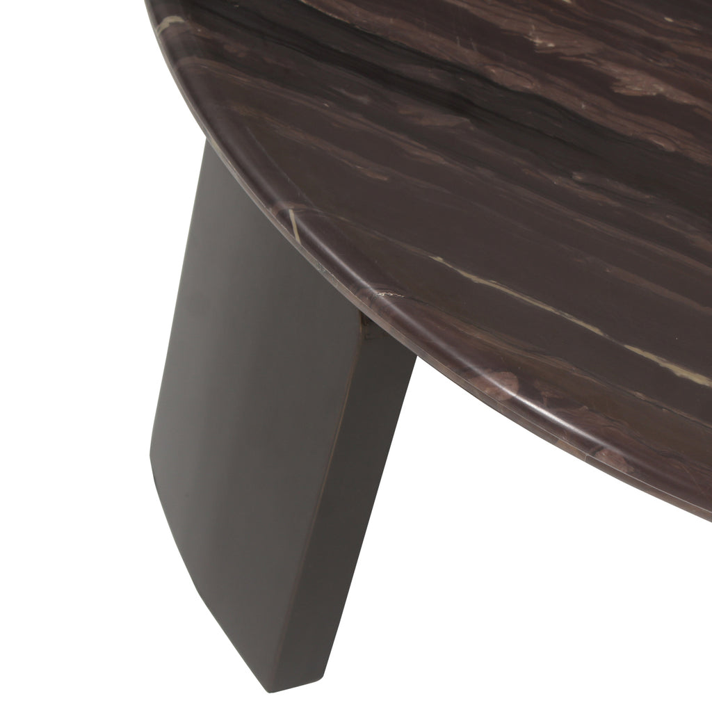 Table basse Menton burgundy (Set of 2)