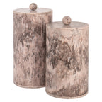 Boîte de rangement Rosaline chocolat brown storage jar small