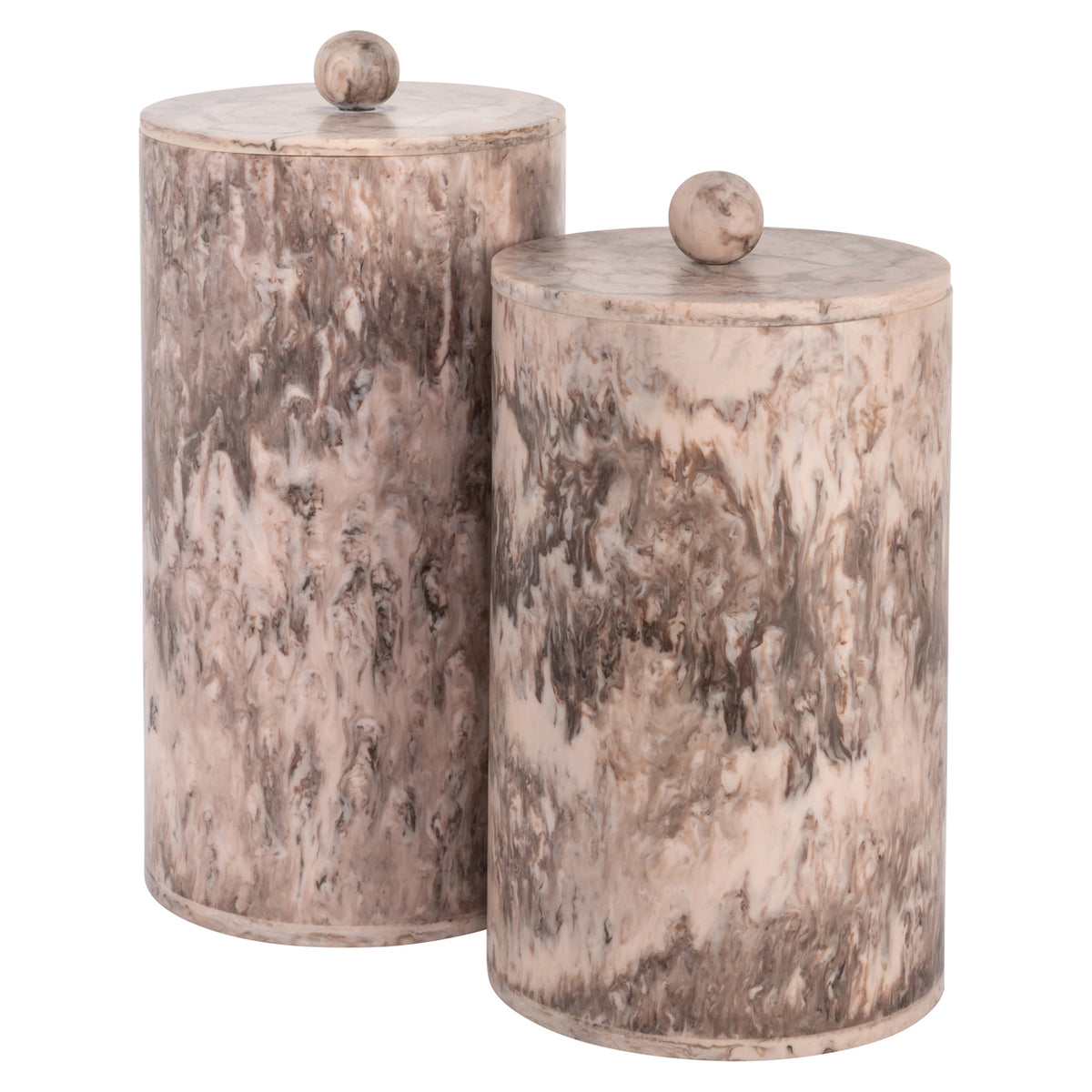 Boîte de rangement Rosaline chocolat brown storage jar large