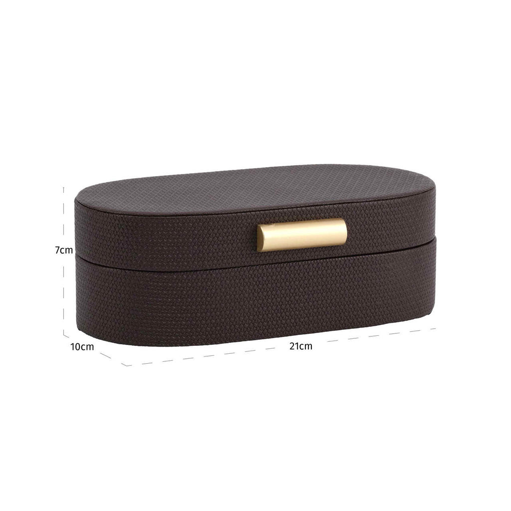 Boîte de rangement Nova brown small