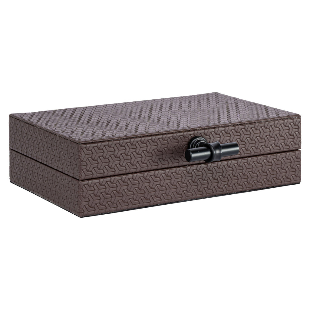Boîte de rangement Billie dark brown small