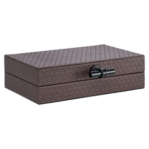 Boîte de rangement Billie dark brown small