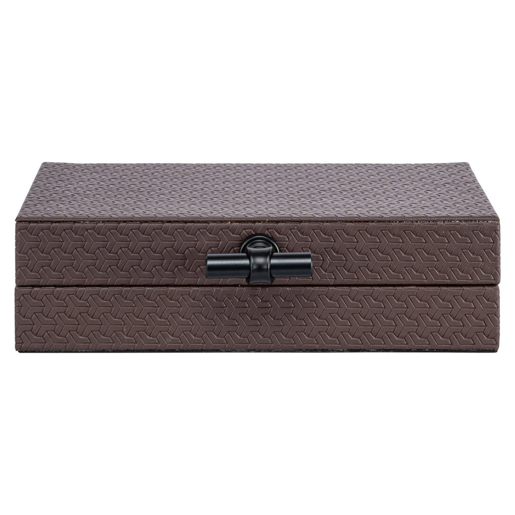 Boîte de rangement Billie dark brown small
