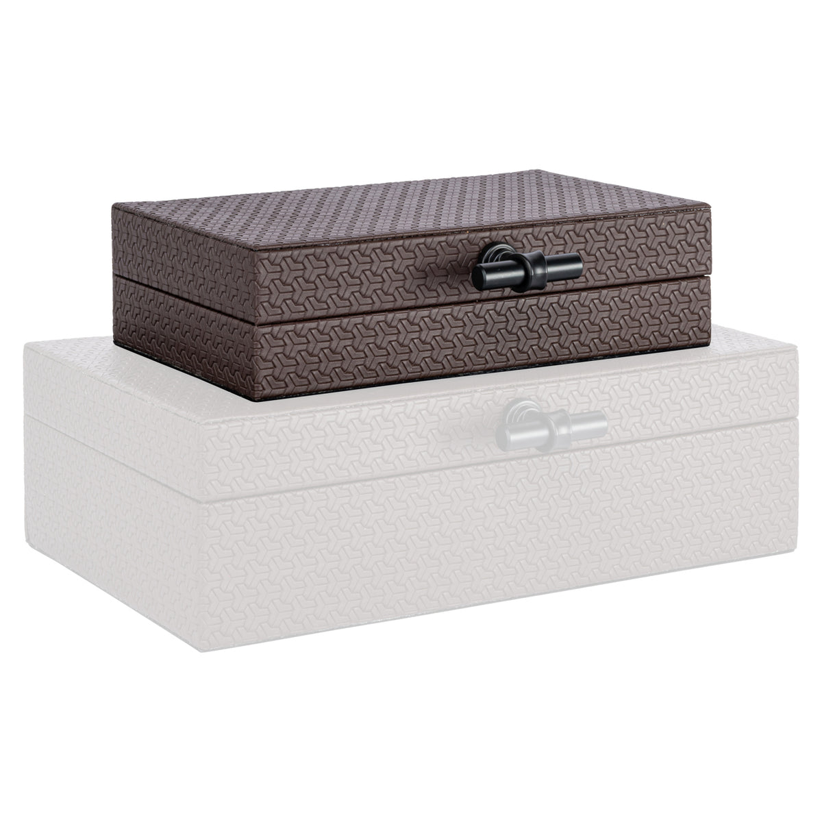 Boîte de rangement Billie dark brown small