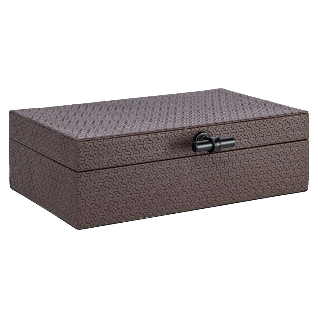 Boîte de rangement Billie dark brown large