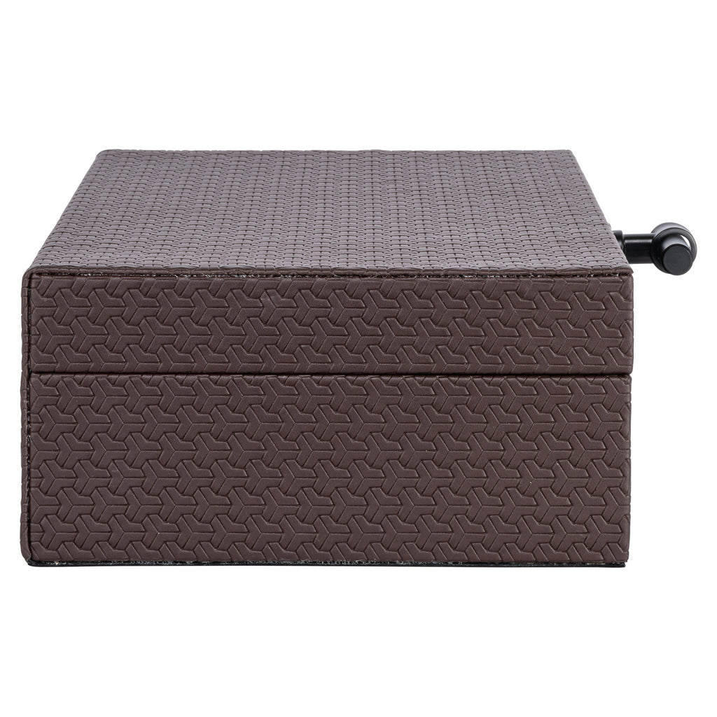 Boîte de rangement Billie dark brown large