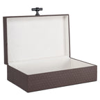 Boîte de rangement Billie dark brown large