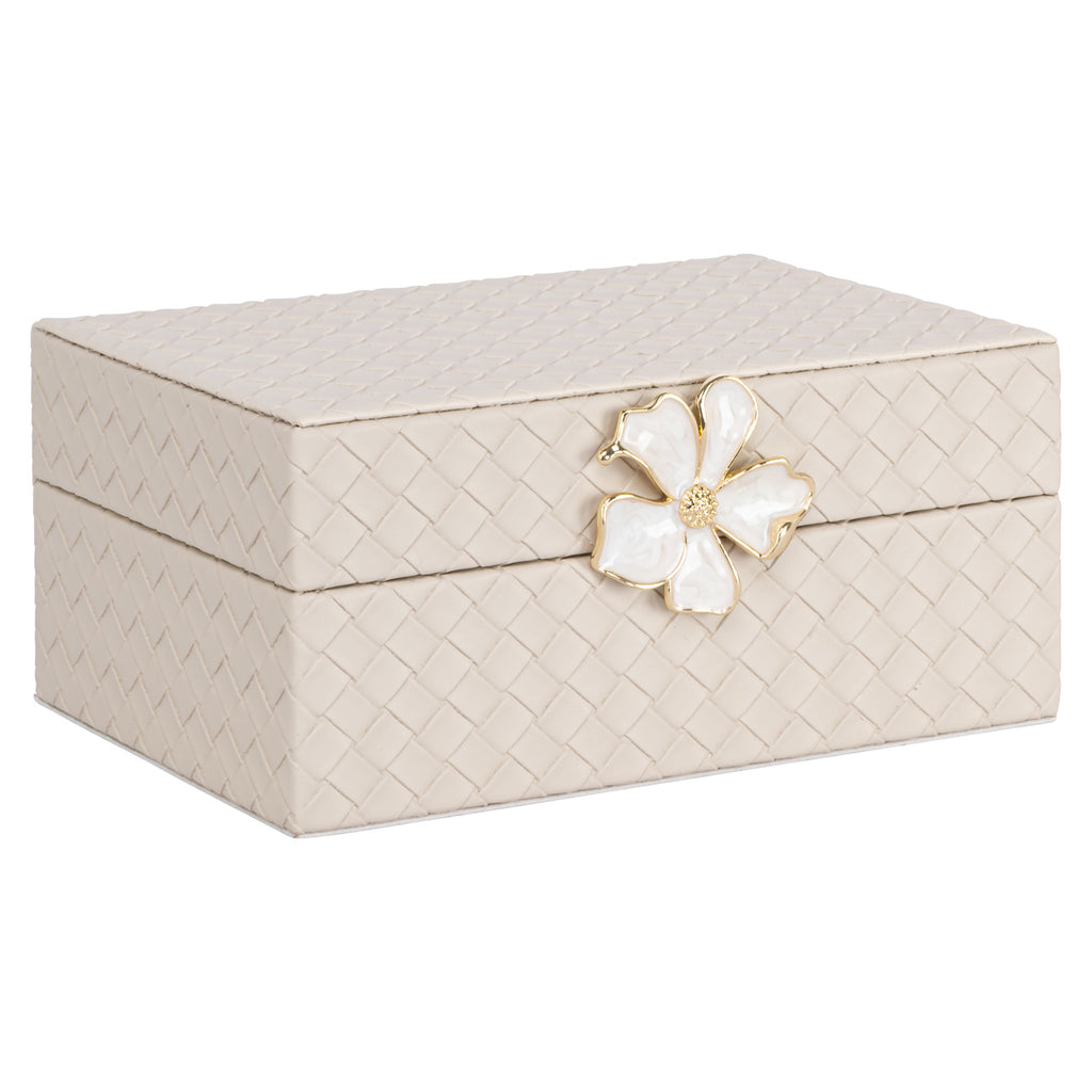 Boîte de rangement Lillie ivory small