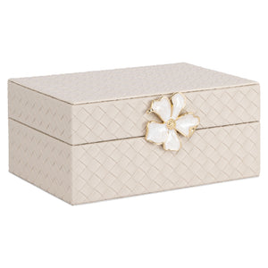 Boîte de rangement Lillie ivory small