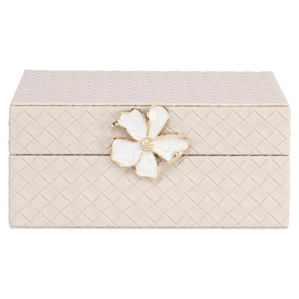 Boîte de rangement Lillie ivory small