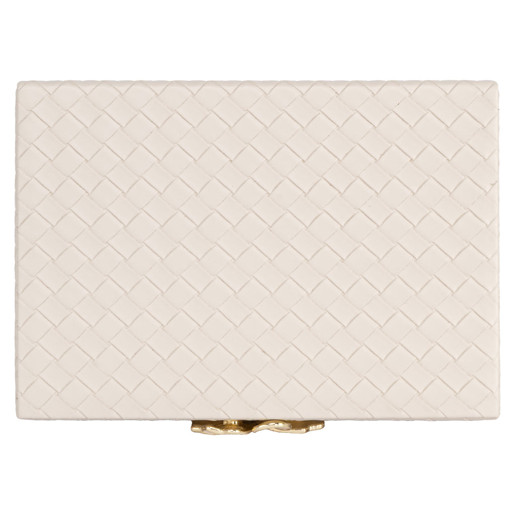 Boîte de rangement Lillie ivory small