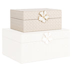 Boîte de rangement Lillie ivory small