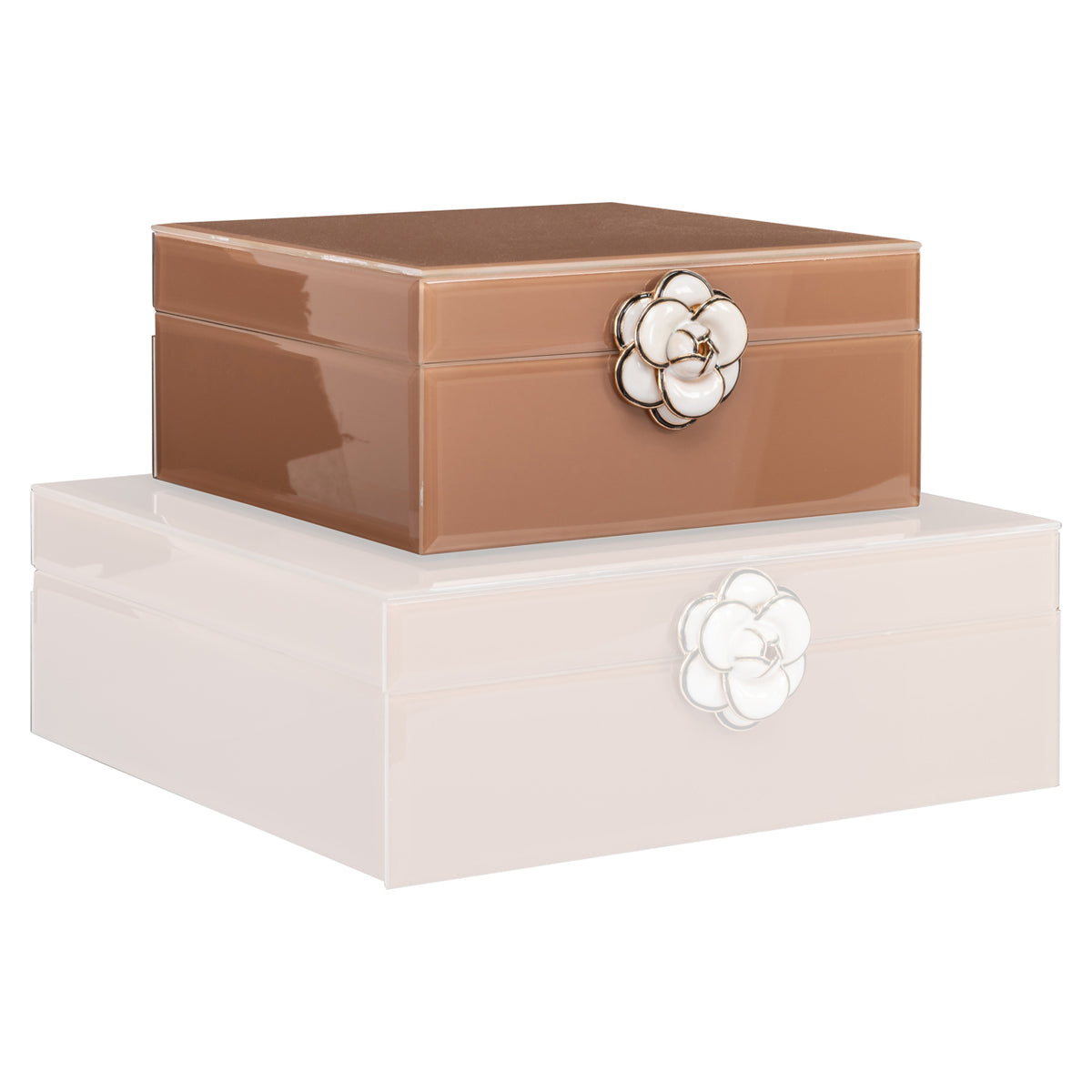 Boîte de rangement Floral brown small