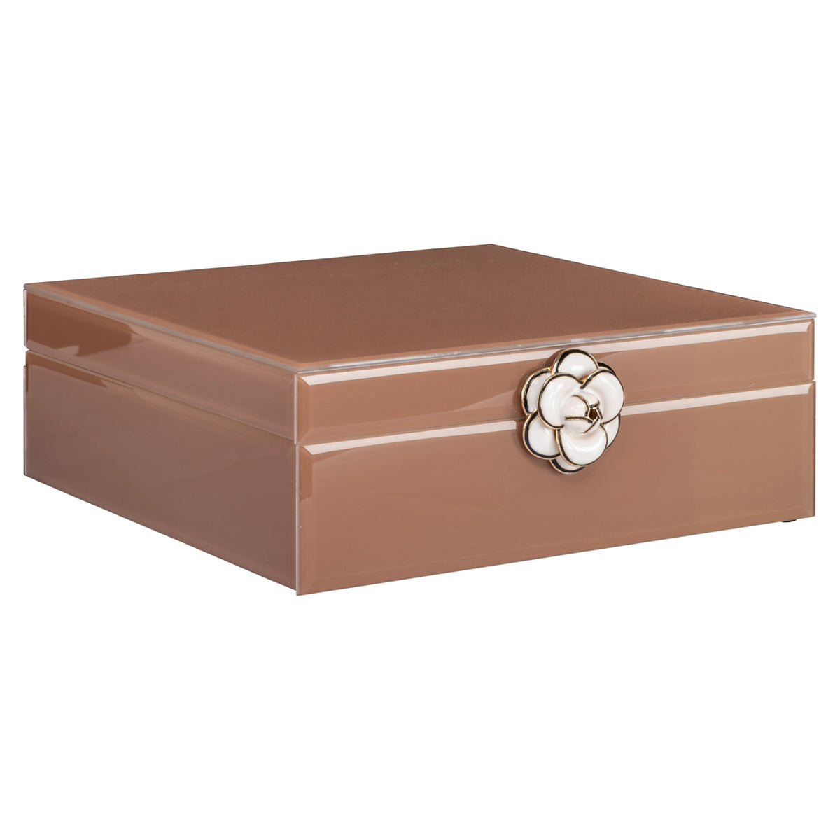 Boîte de rangement Floral brown large