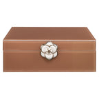 Boîte de rangement Floral brown large