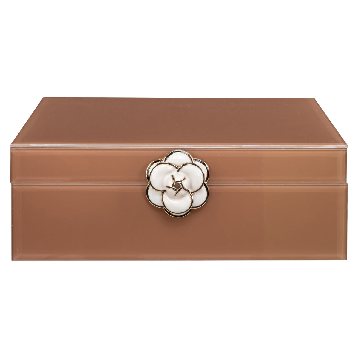 Boîte de rangement Floral brown large