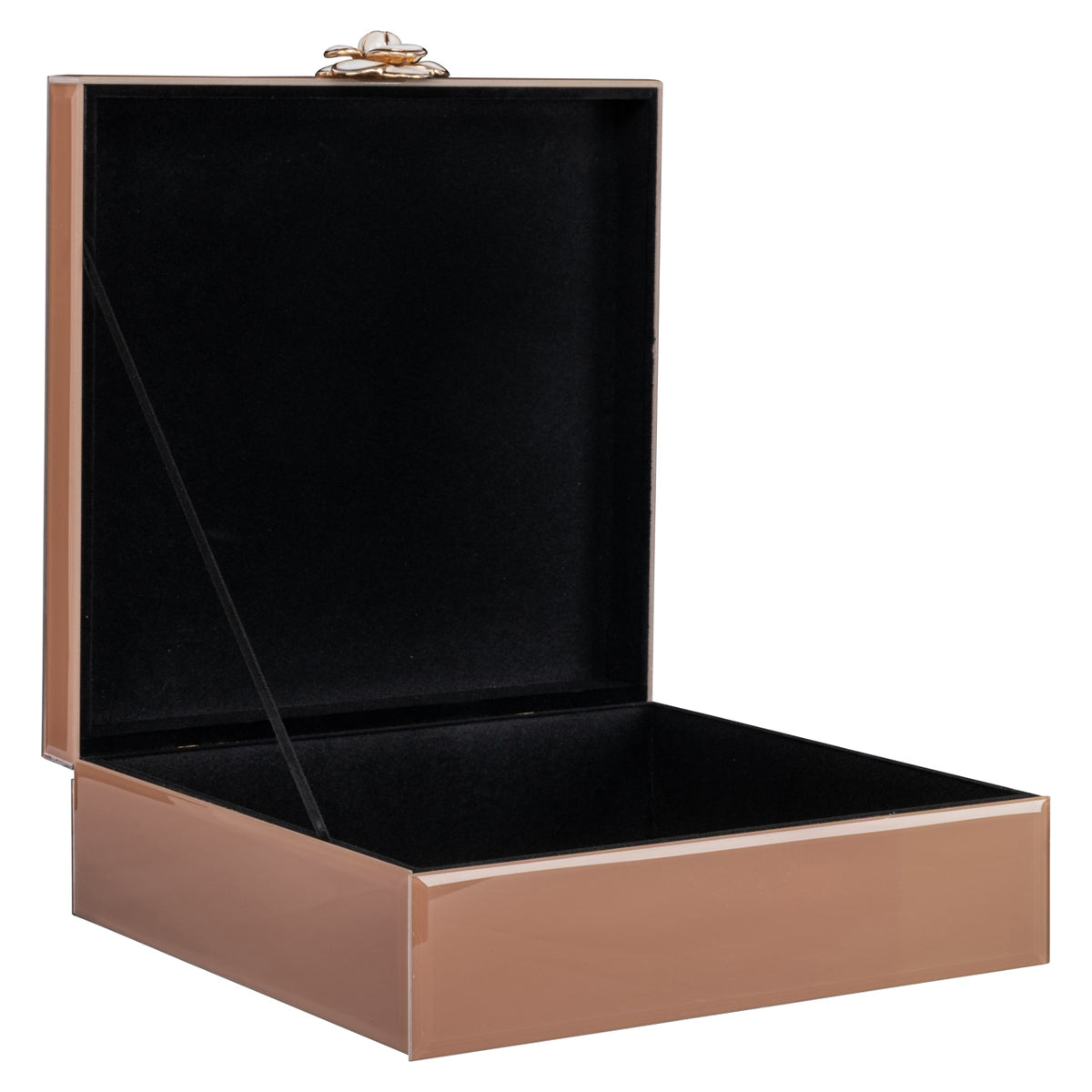 Boîte de rangement Floral brown large