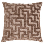 Coussin Ivy brown labyrinth