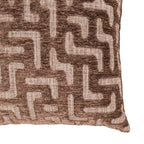 Coussin Ivy brown labyrinth