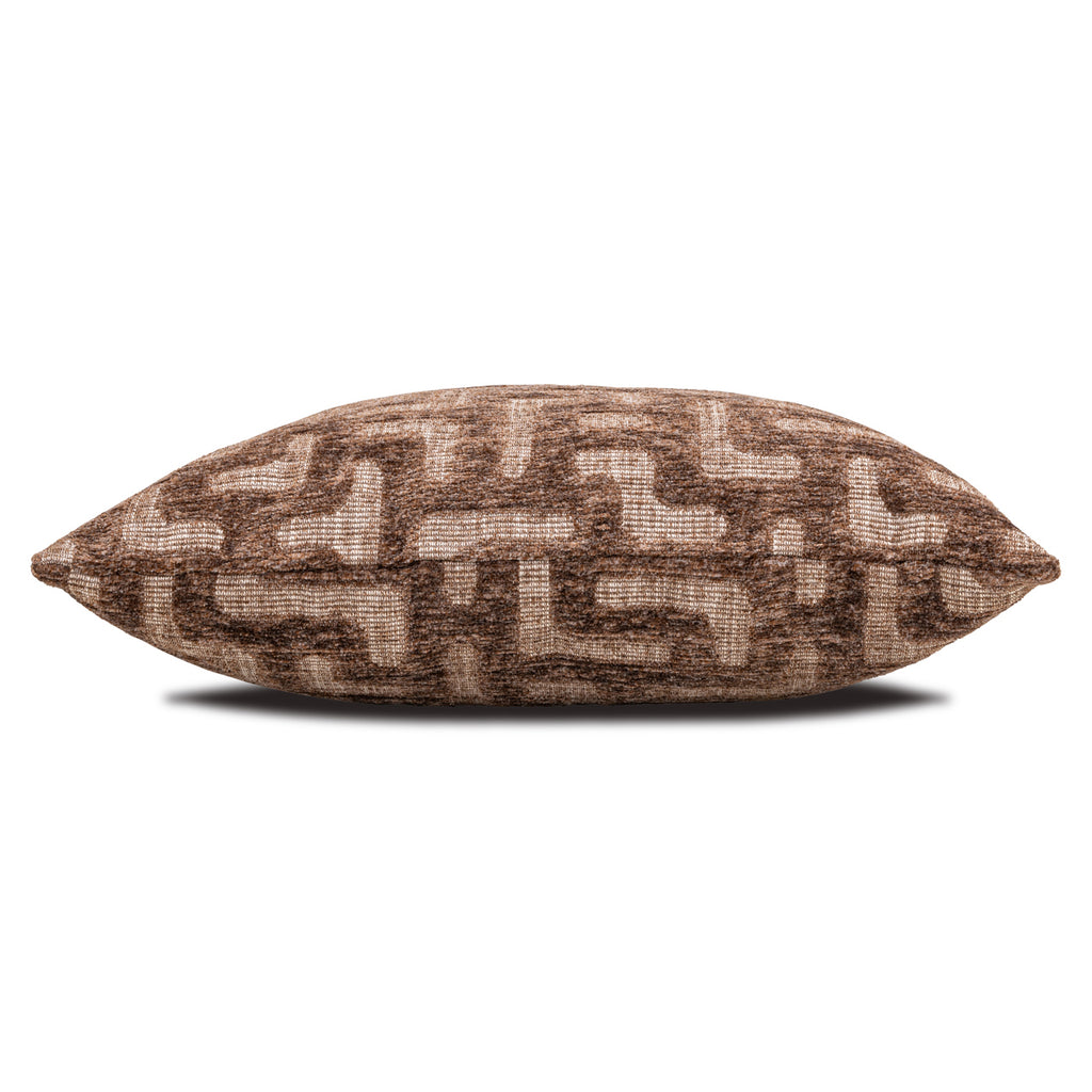 Coussin Ivy brown labyrinth