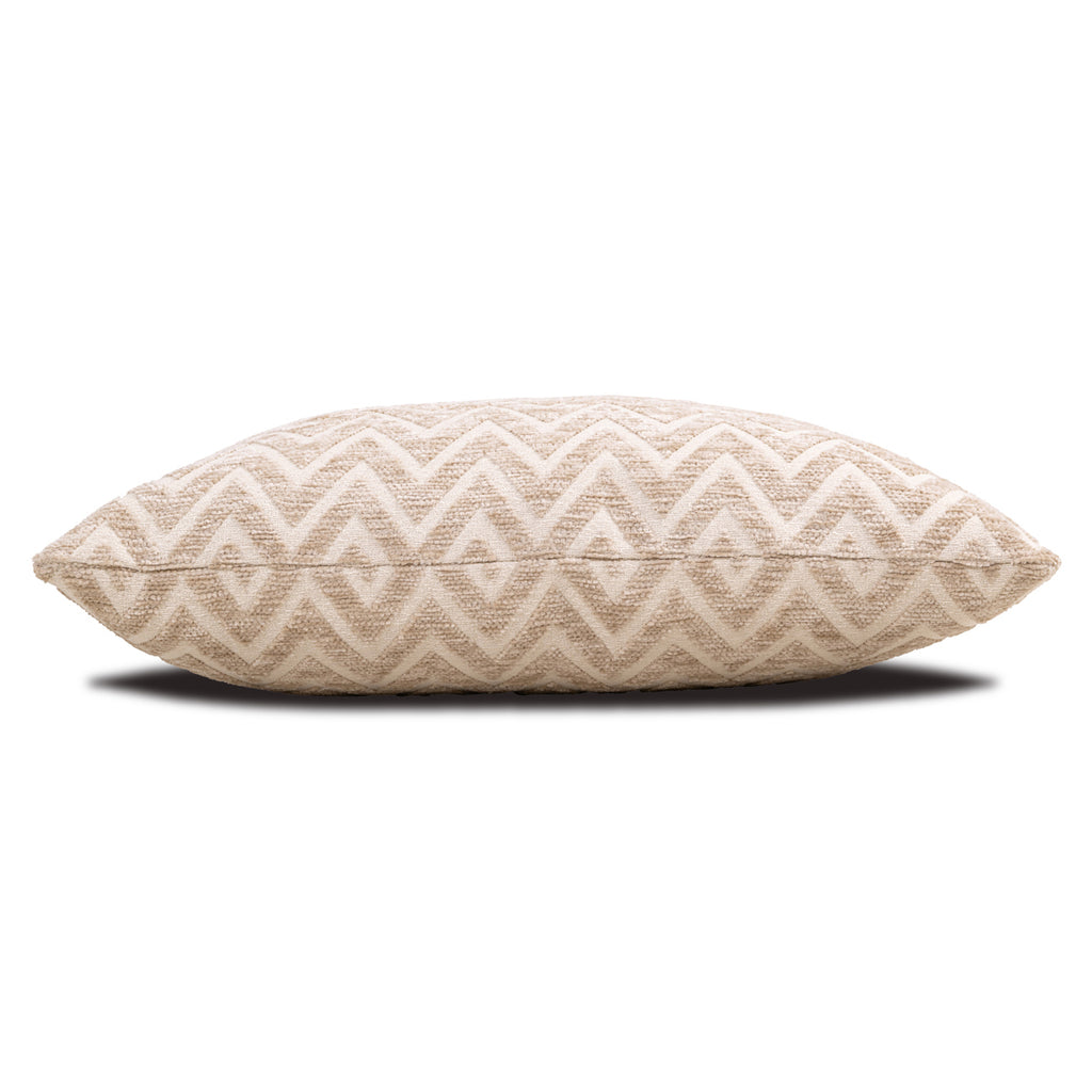 Coussin Cassy beige chevron