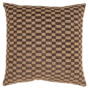 Coussin Remi brown rectilinear