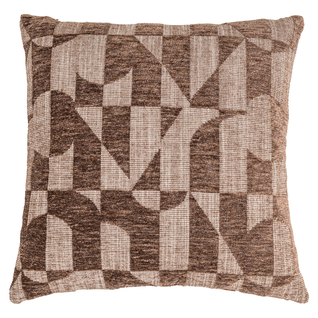 Coussin Aria brown geomatric