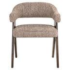 Chaise de salle à manger Mori mocca linear fire retardant