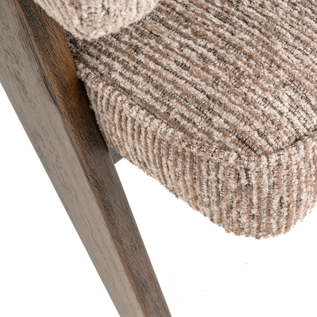 Chaise de salle à manger Mori mocca linear fire retardant