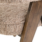 Chaise de salle à manger Mori mocca linear fire retardant