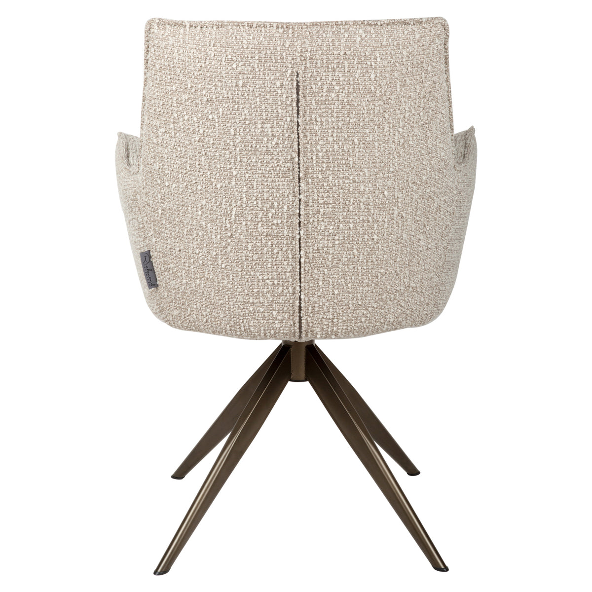 Chaise de salle à manger Dakota natural chunky swivel with arm