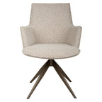 Chaise de salle à manger Dakota natural chunky swivel with arm