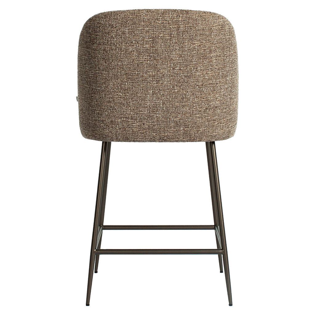 Tabouret de comptoir Pullitzer brown tweed