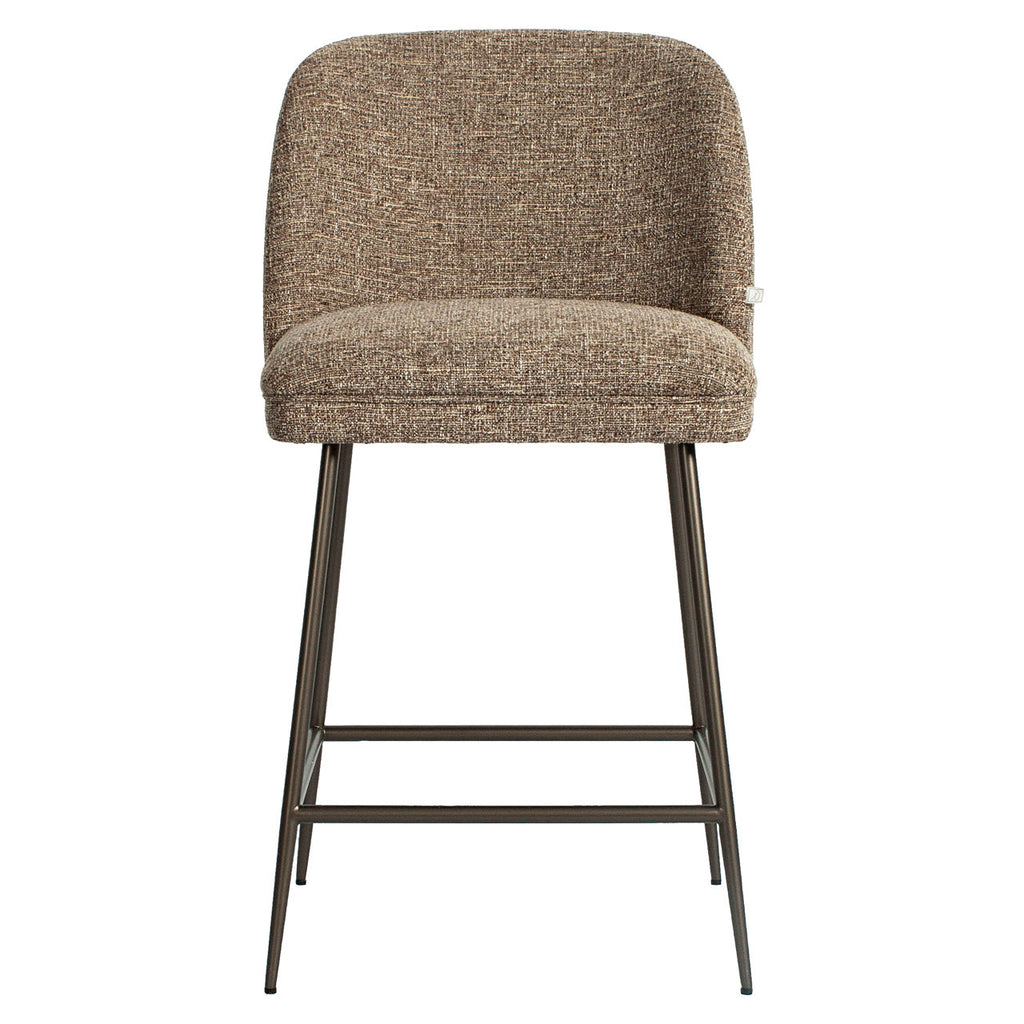 Tabouret de comptoir Pullitzer brown tweed