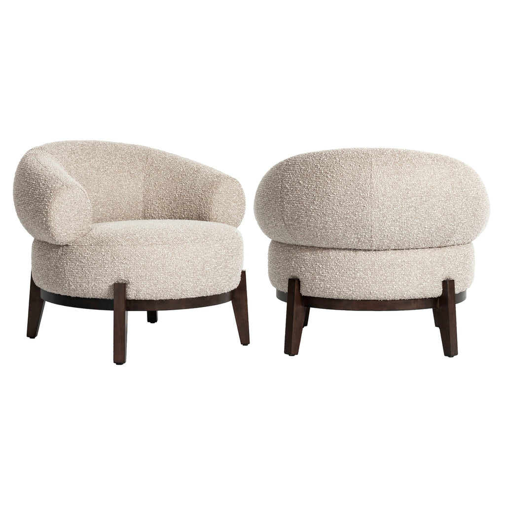Fauteuil lounge Montana natural chunky fire retardant