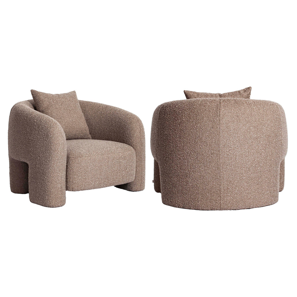 Fauteuil lounge Tuscany mocca chunky